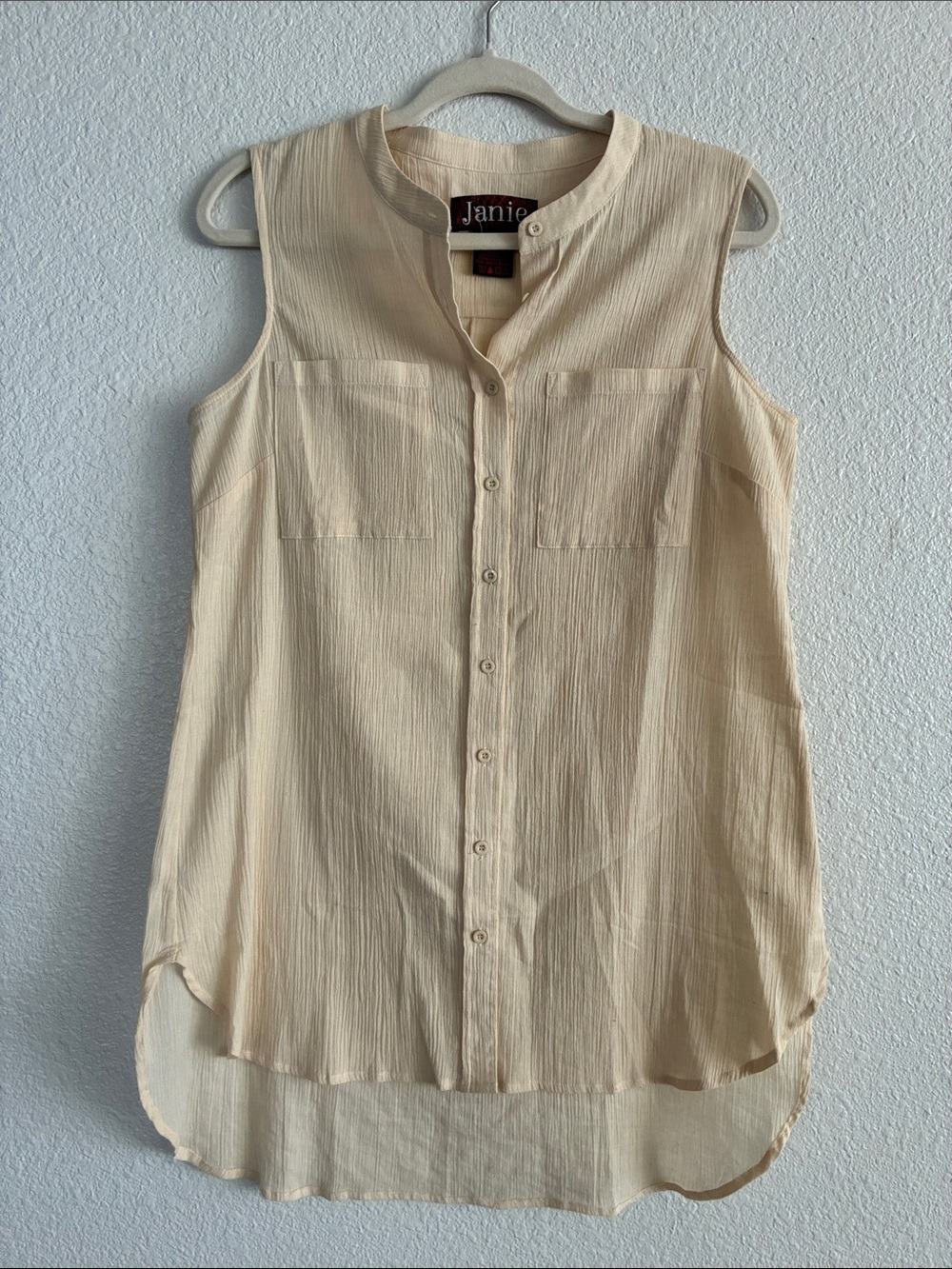 J. Jill Janie cotton Tank Top High Low Hem Size S